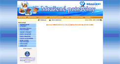 Desktop Screenshot of mrazenepotraviny.eu